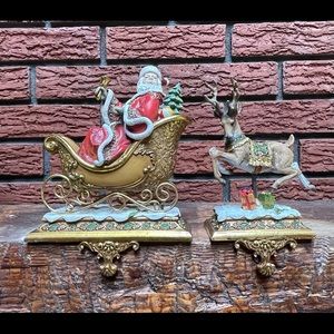 Joseph’s Studio Santa & reindeer holiday stocking holders